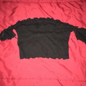 Black crop top